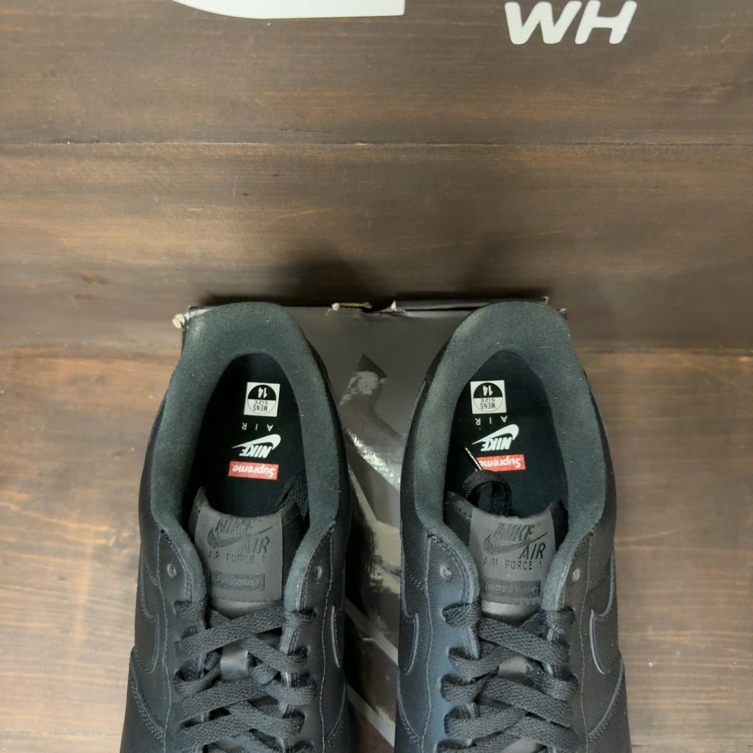 Nike Air Force 1 Low Supreme Black - Image 4