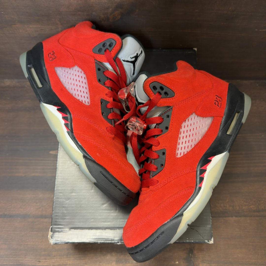 Jordan 5 Retro Raging Bull Red (2021) (GS) - Image 2