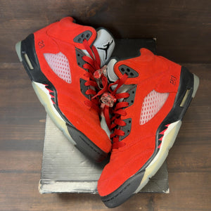 Jordan 5 Retro Raging Bull Red (2021) (GS) - Image 2