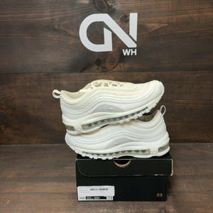 Nike Air Max 97 White Metallic Silver (GS) Size 5Y (Pre-Owned) - Image 1