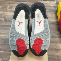 Black Canvas Jordan 4 Retro (USED, No Box)