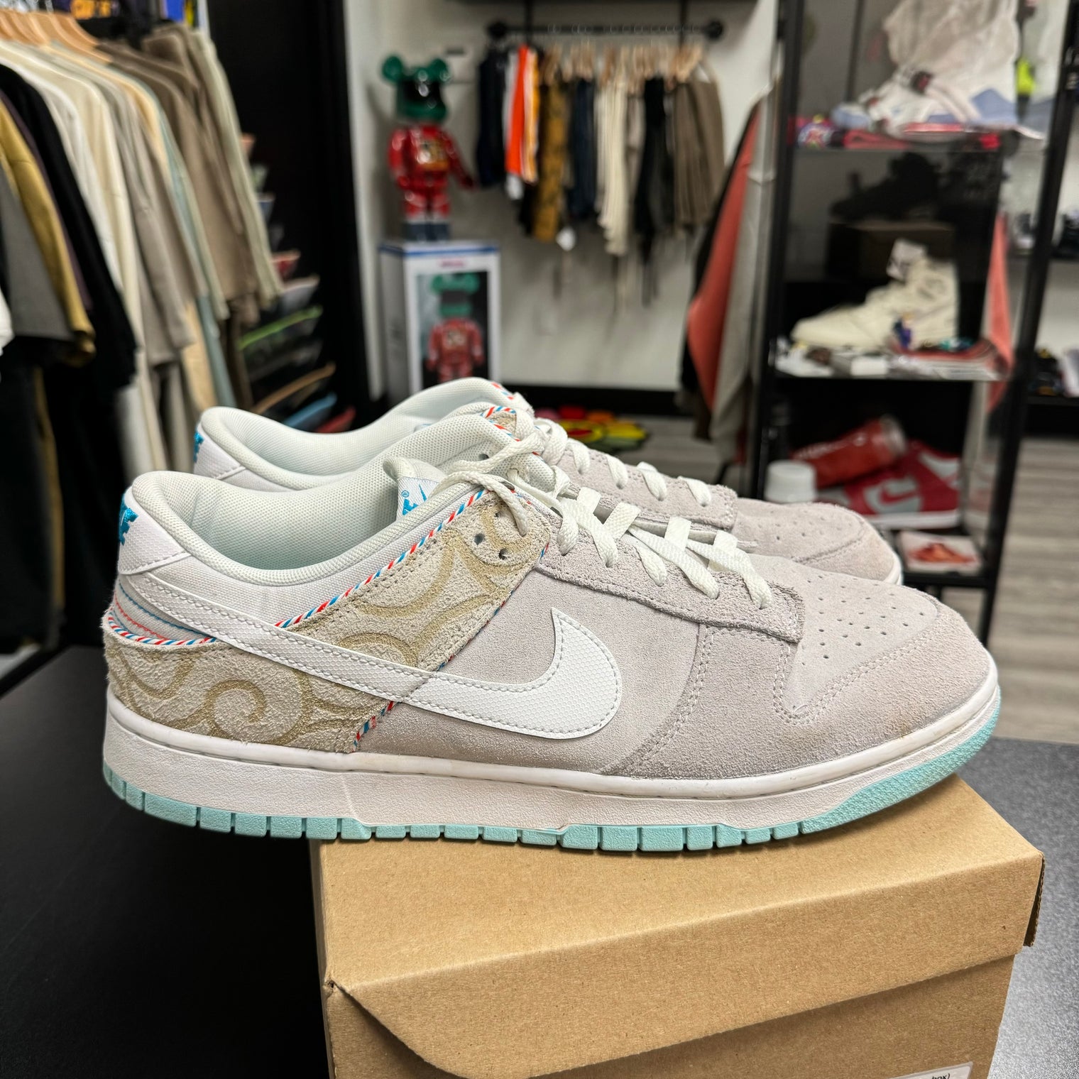 Barbershop Dunk Low (USED, no box)