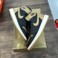 Black Metallic Gold Jordan 1 High (GS) (USED)