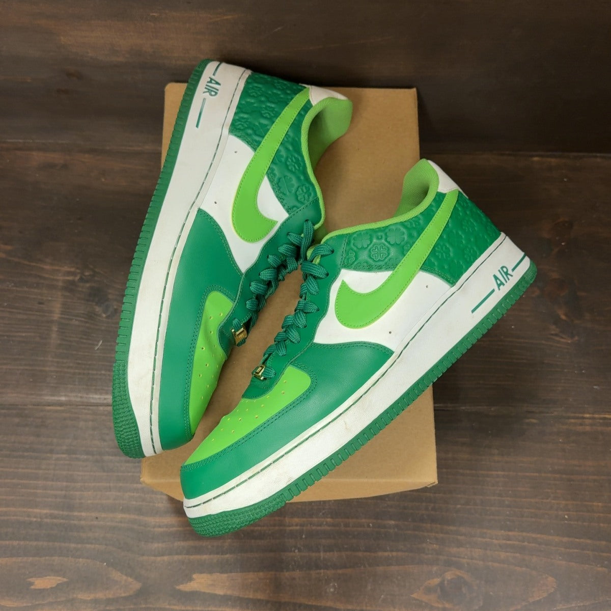 Nike Air Force 1 Low Shamrock St Patrick's Day (2021) Size 13 (Pre-Owned) - Image 2