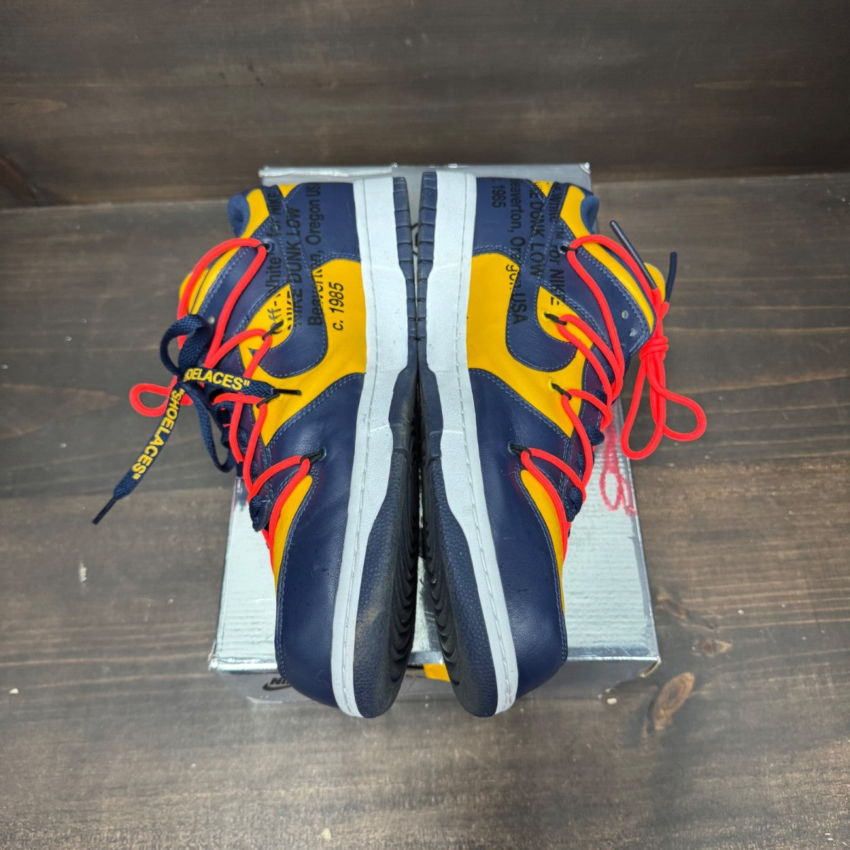 Nike Dunk Low Off-White University Gold - Image 4