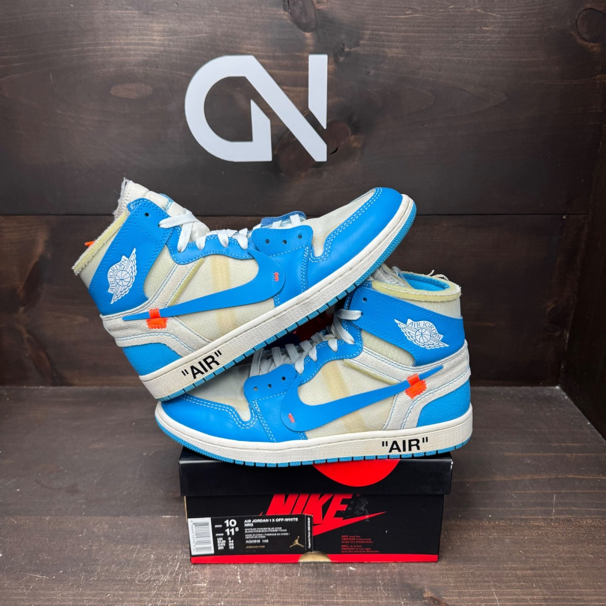 Jordan 1 Retro High Off-White University Blue - Image 1