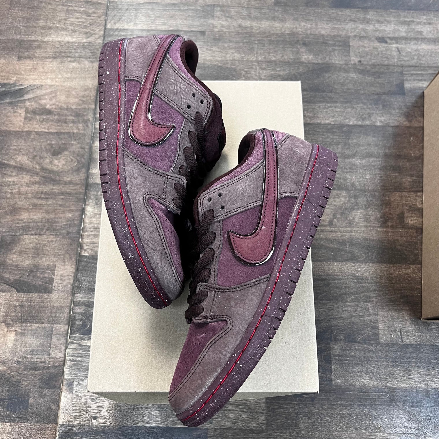 Burgundy Crush SB Dunk Low (USED, No Box)