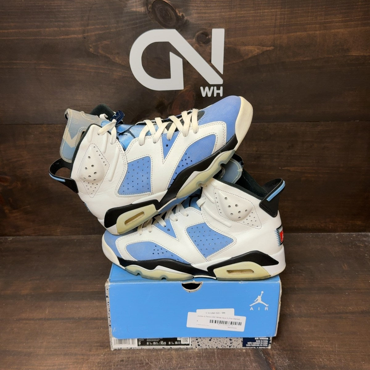 Jordan 6 Retro UNC White - Image 1
