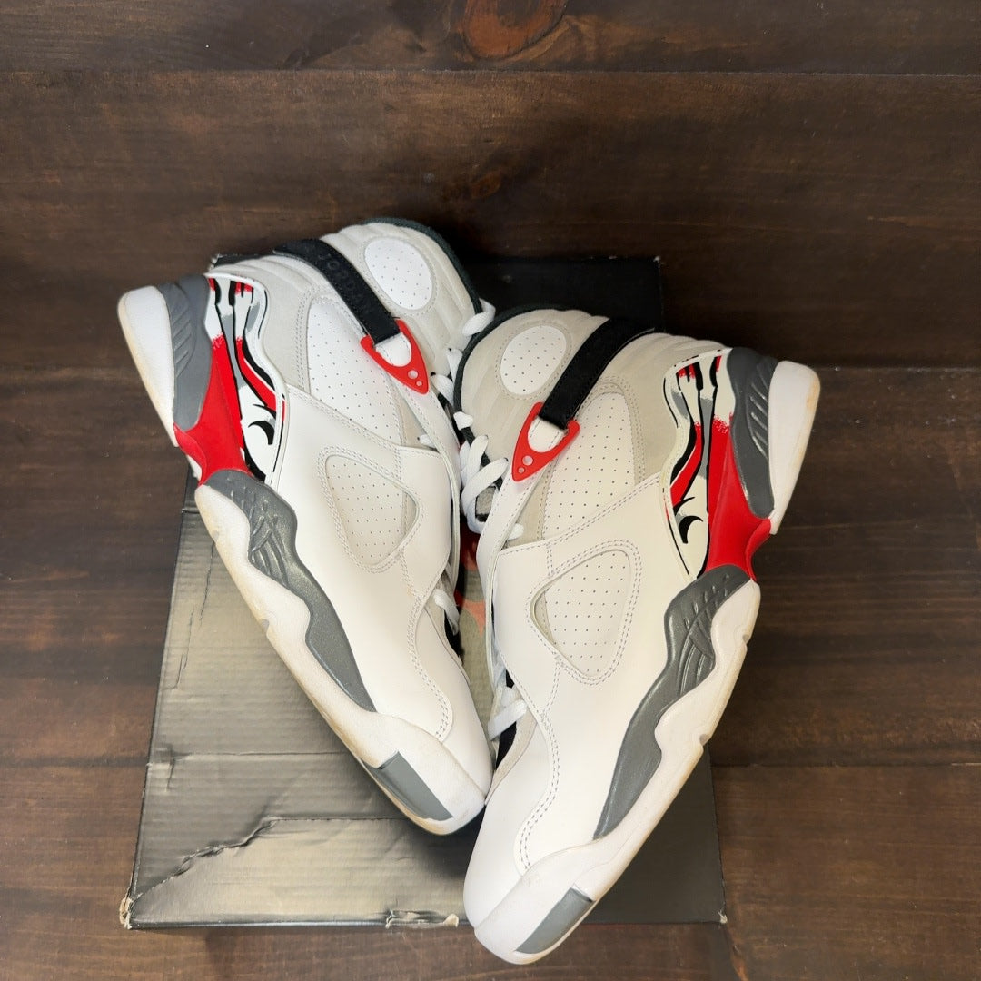 Jordan 8 Retro White True Red (2025) Size 11 (Pre-Owned) - Image 2