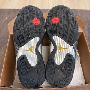 Jordan 14 Retro University Gold Size 12 (Pre-Owned) - Image 2