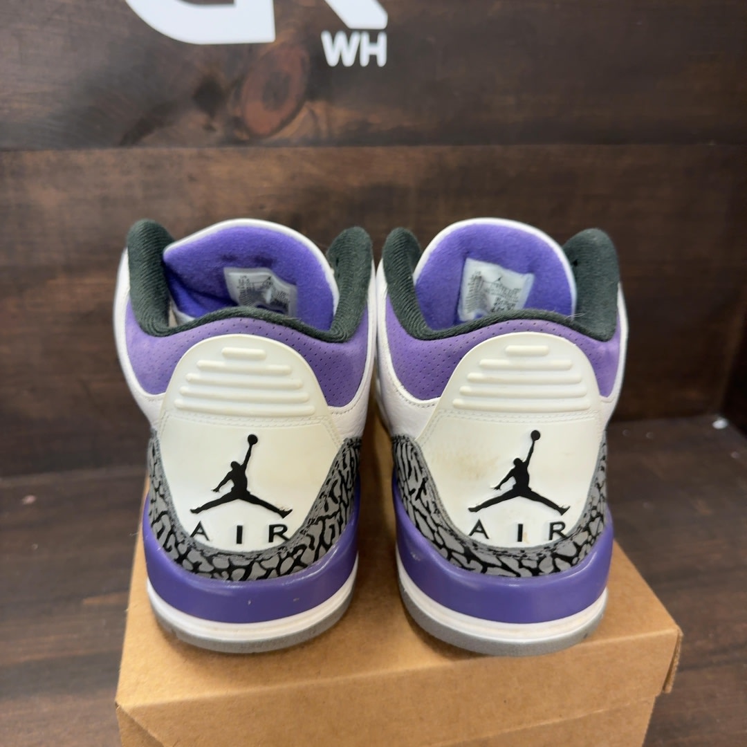 Jordan 3 Retro Dark Iris Size 11.5 (Pre-Owned) - Image 4