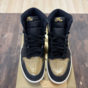 Jordan 1 Retro High OG Black Metallic Gold Size 9.5 (Pre-Owned) - Image 4