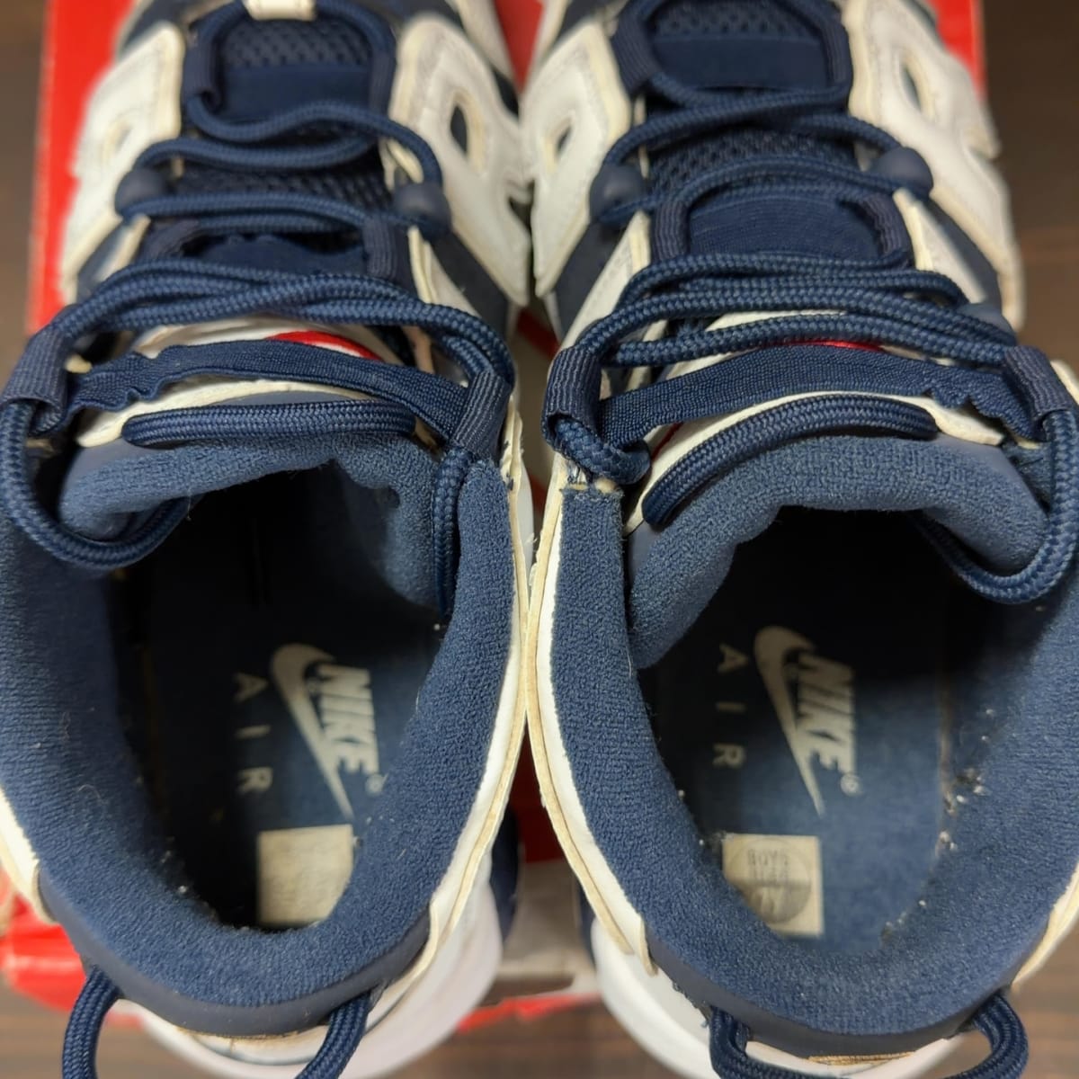 Nike Air More Uptempo Olympic (2016) (GS) Size 7Y (Pre-Owned) - aux