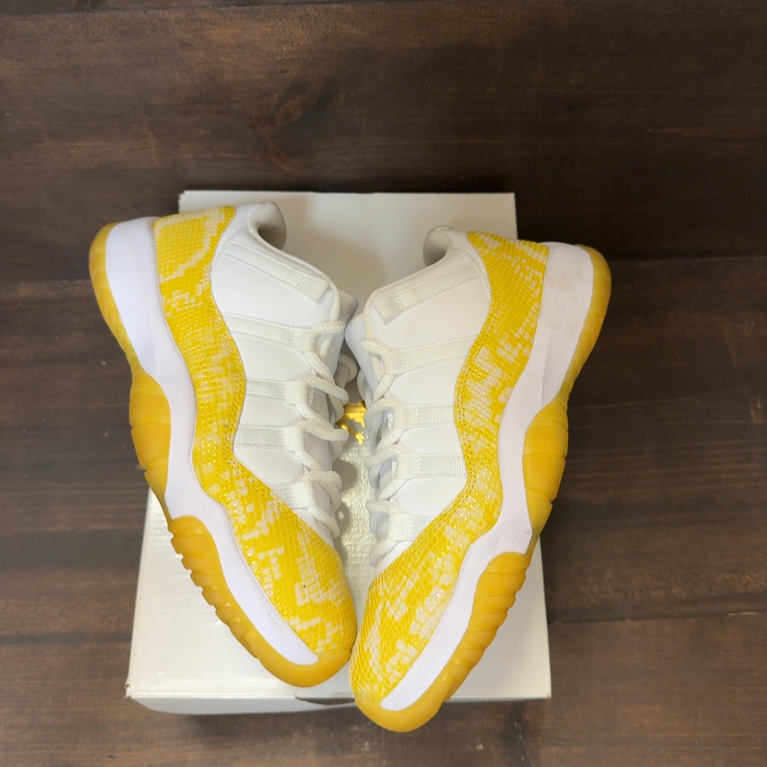 Jordan 11 Retro Low Yellow Snakeskin (Women's) - Image 2