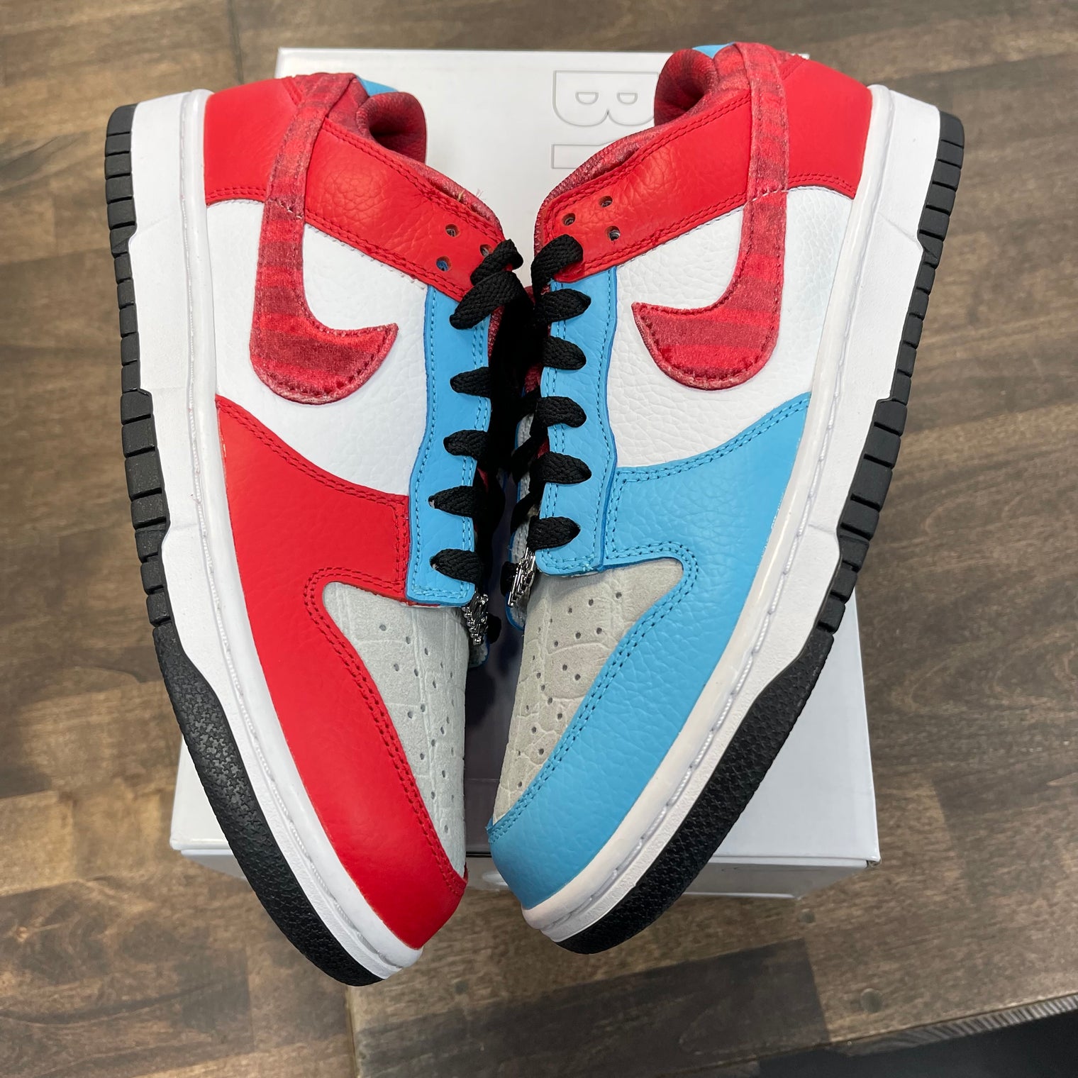Nike ID Red Blue Dunk Low
