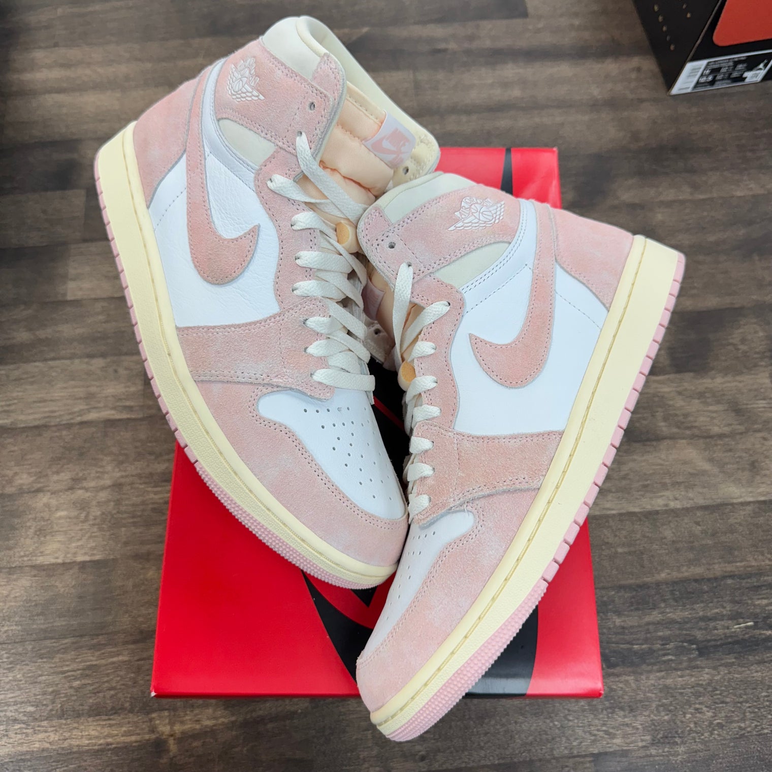 Washed Pink Jordan 1 High (W) (USED)