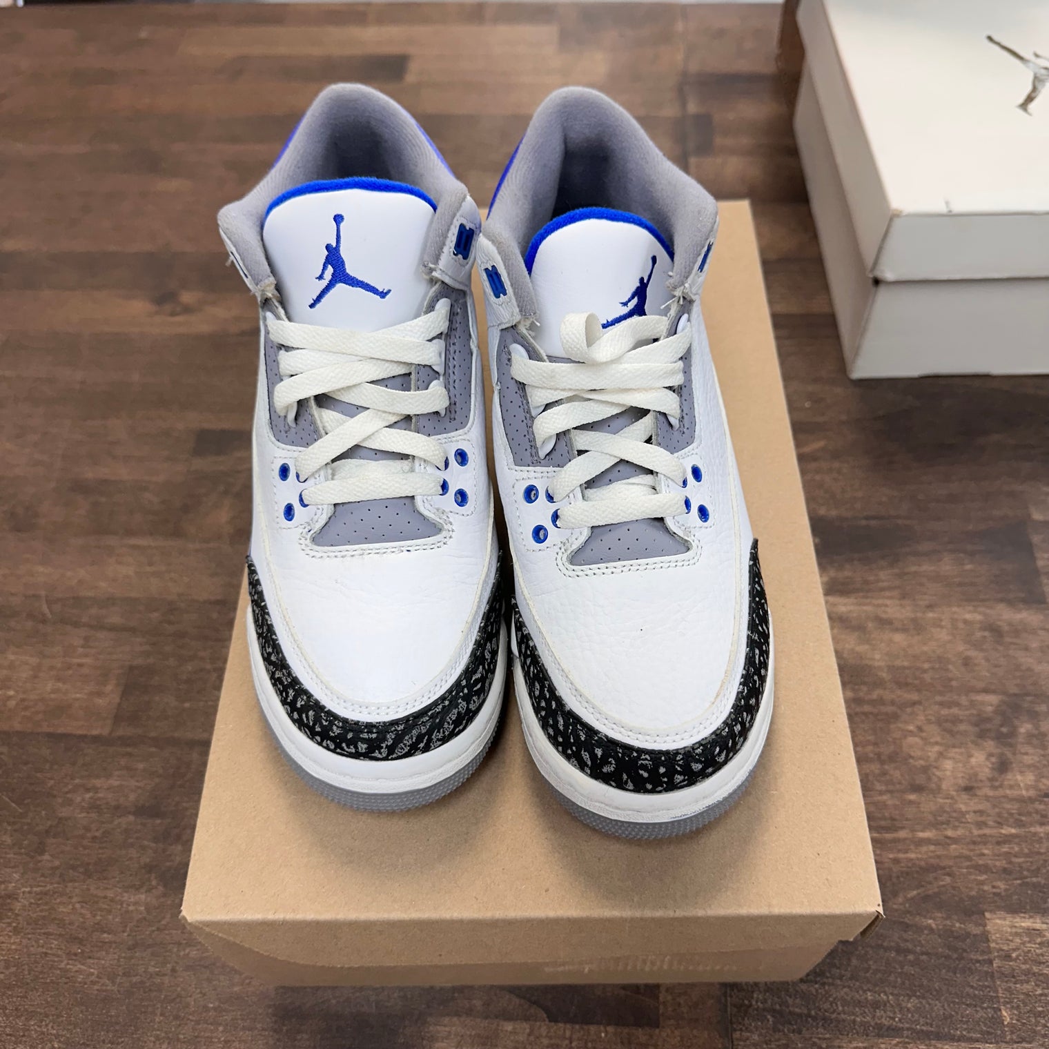 (GS) Racer Blue Jordan 3 (USED,No Box)