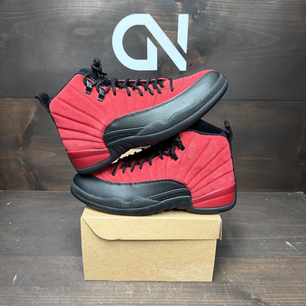 Jordan 12 Retro Reverse Flu Game Size 8.5 - Image 1