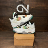 Jordan 4 Retro Lucid Green Rasta (Women's) Size 10W (Pre-Owned) - Image 1