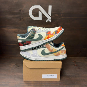 Nike Dunk Low SE Sail Multi-Camo Size 9.5 (Pre-Owned) - Image 1