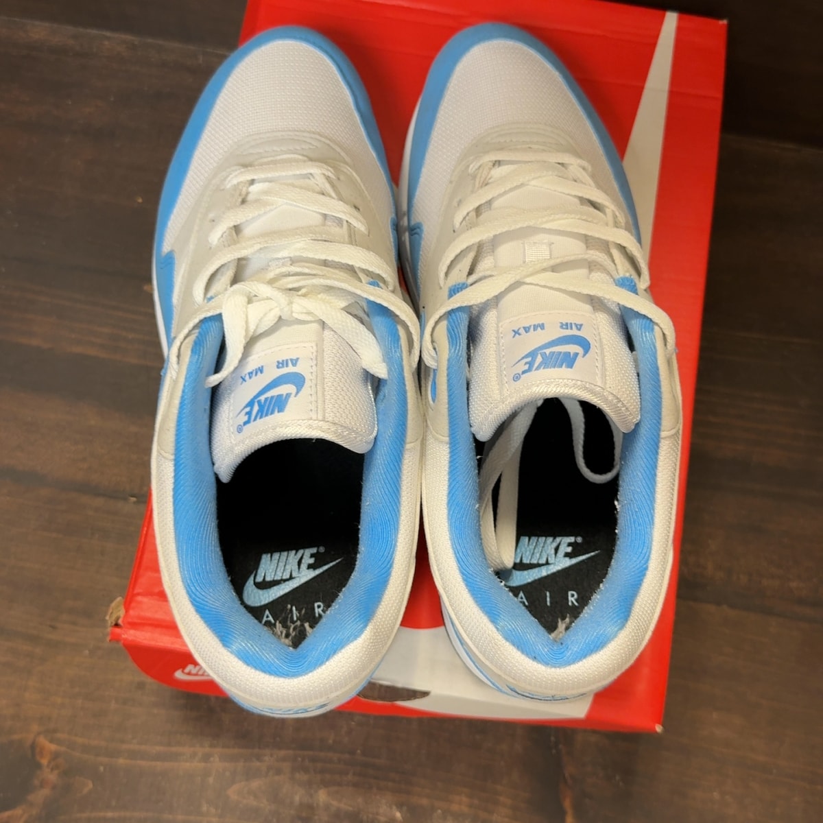 Nike Air Max 1 White University Blue - Image 5