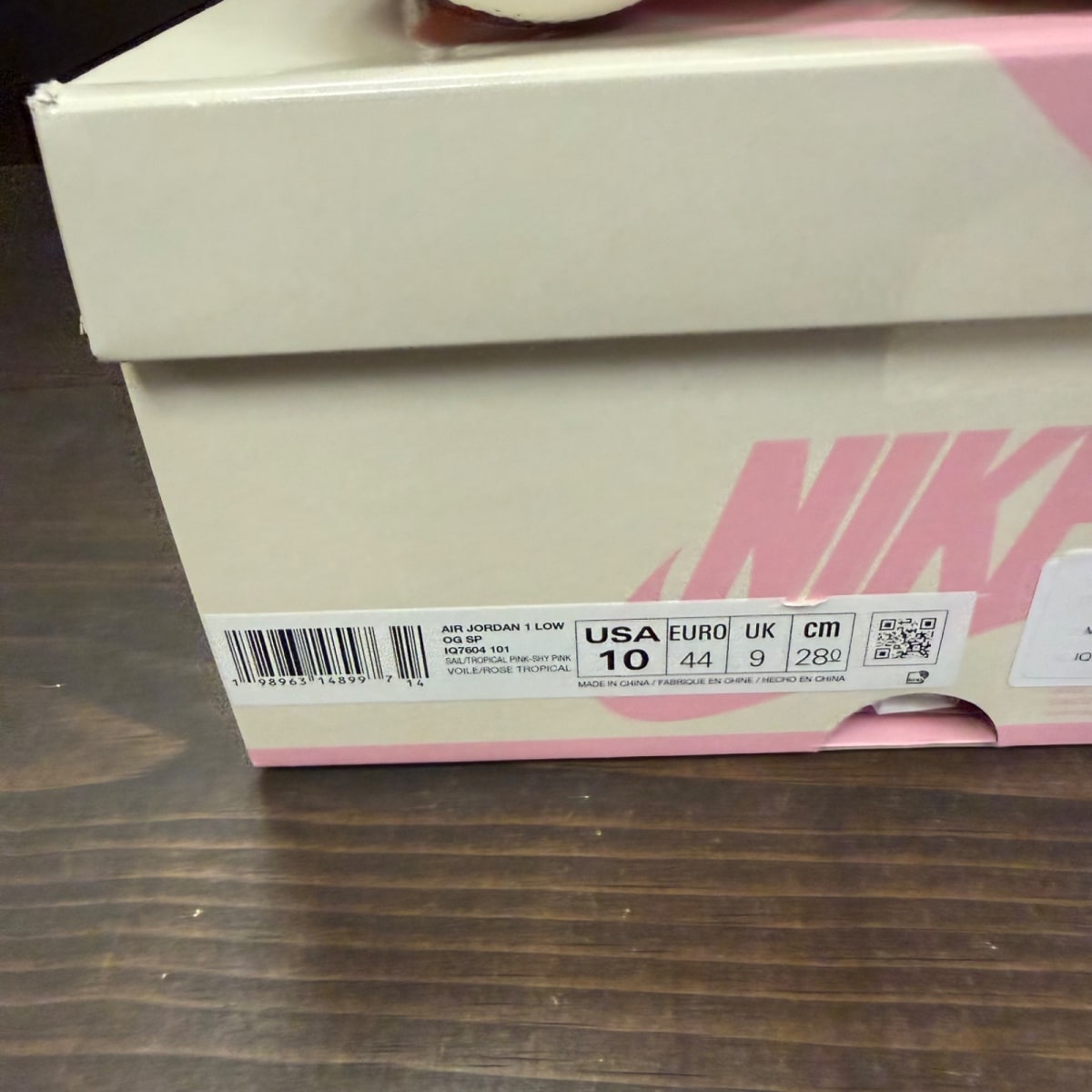 Jordan 1 Retro Low OG SP Travis Scott Sail Tropical Pink - Image 7