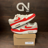 Nike Air Max 1 Anniversary Red (2017/2018 Restock Pair) Size 9.5 (Pre-Owned) - Image 1