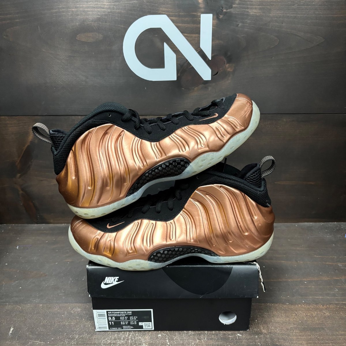 Nike Air Foamposite One Copper (2024) Size 9.5 (Pre-Owned) - front