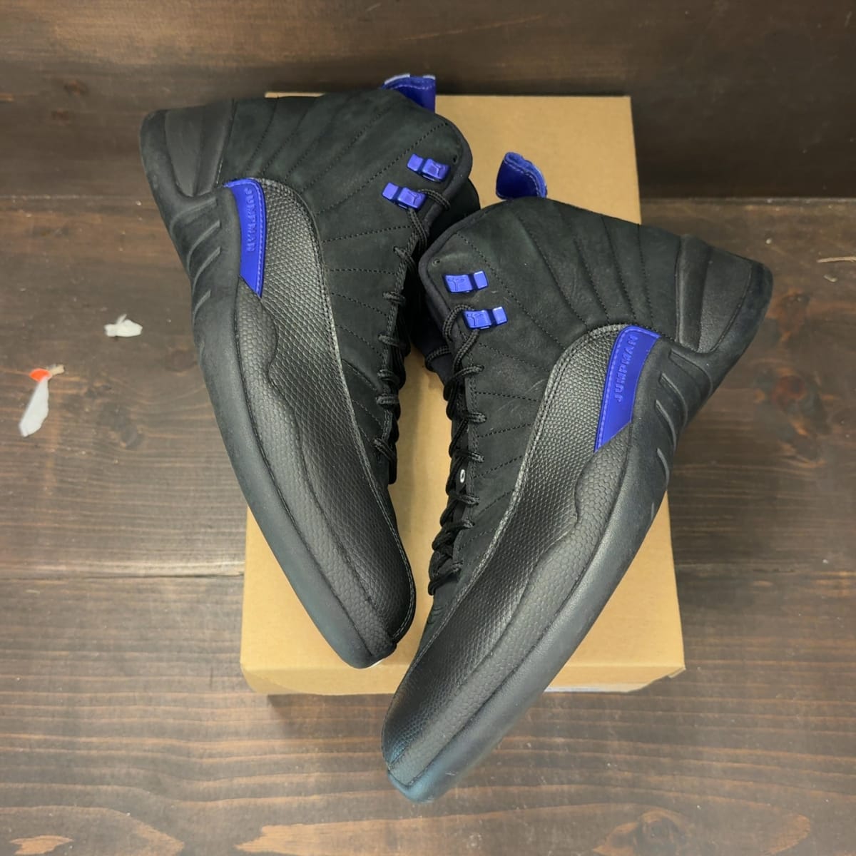 Jordan 12 Retro Black Dark Concord Size 12 (Pre-Owned) - back