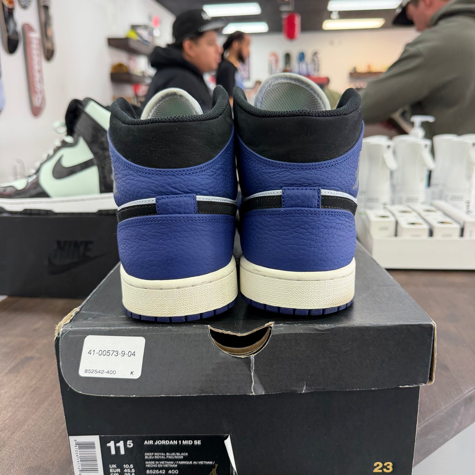 Deep Royal Blue Black Jordan 1 Mid (USED)