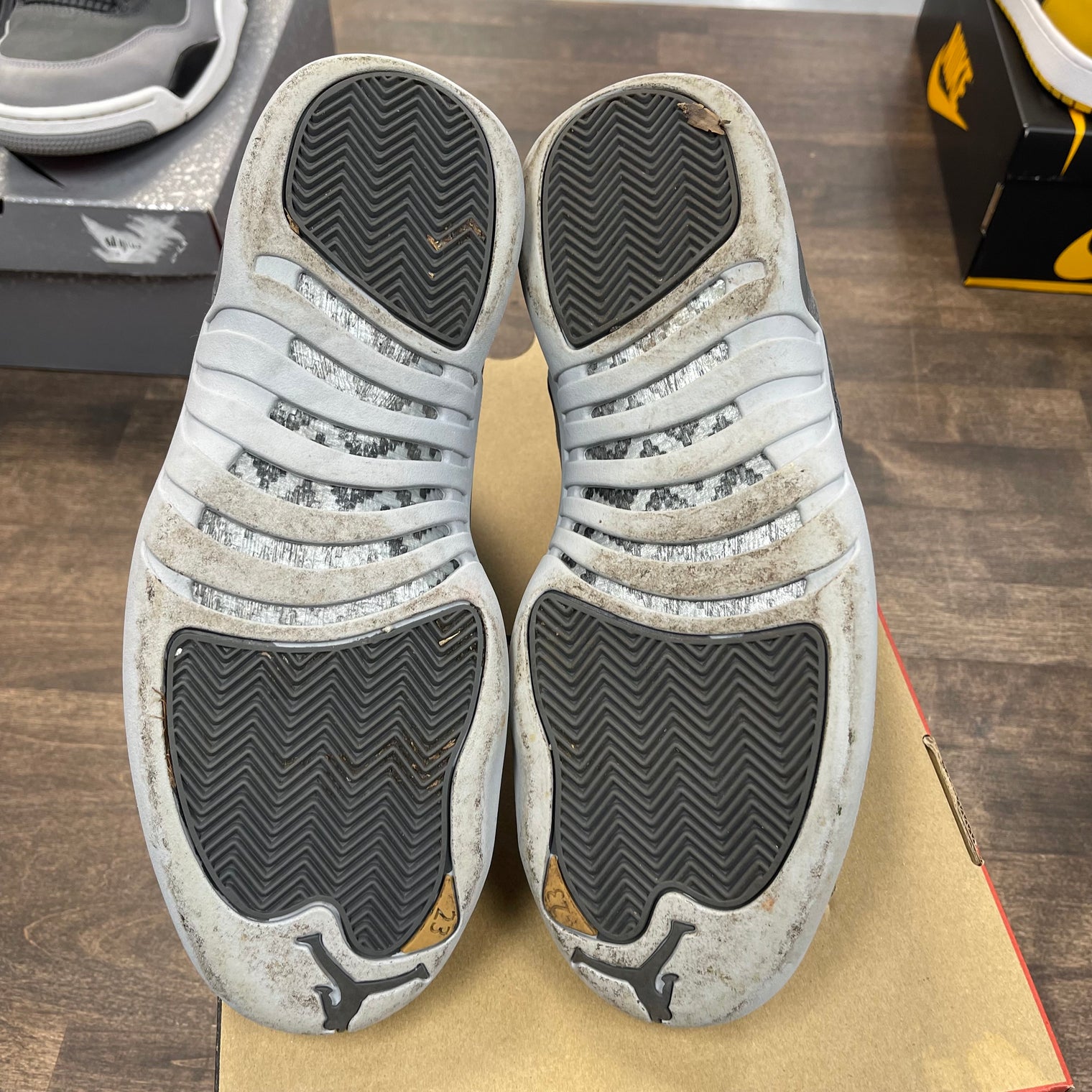 Dark Grey Jordan 12 (USED)