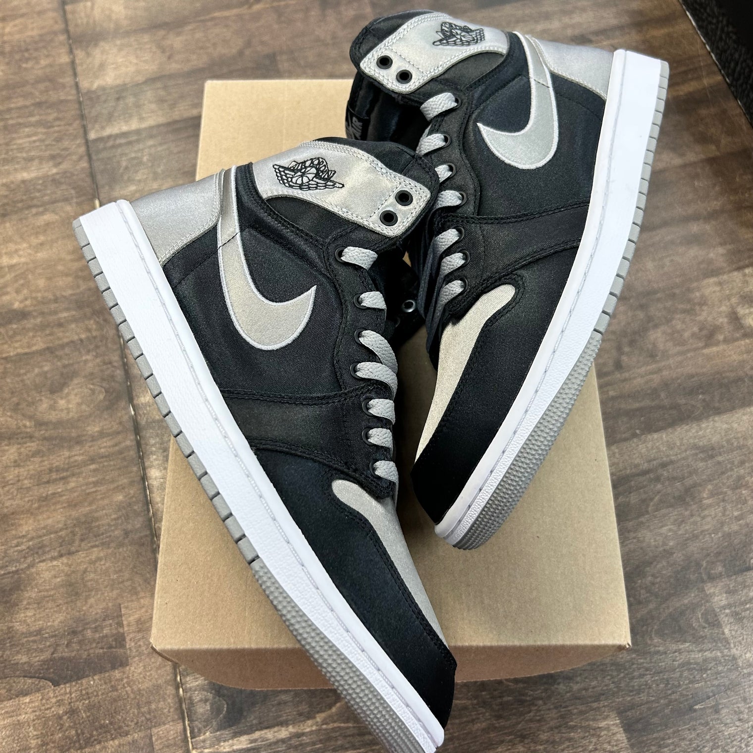 Satin Shadow Jordan 1 High (W) (USED, No Box)