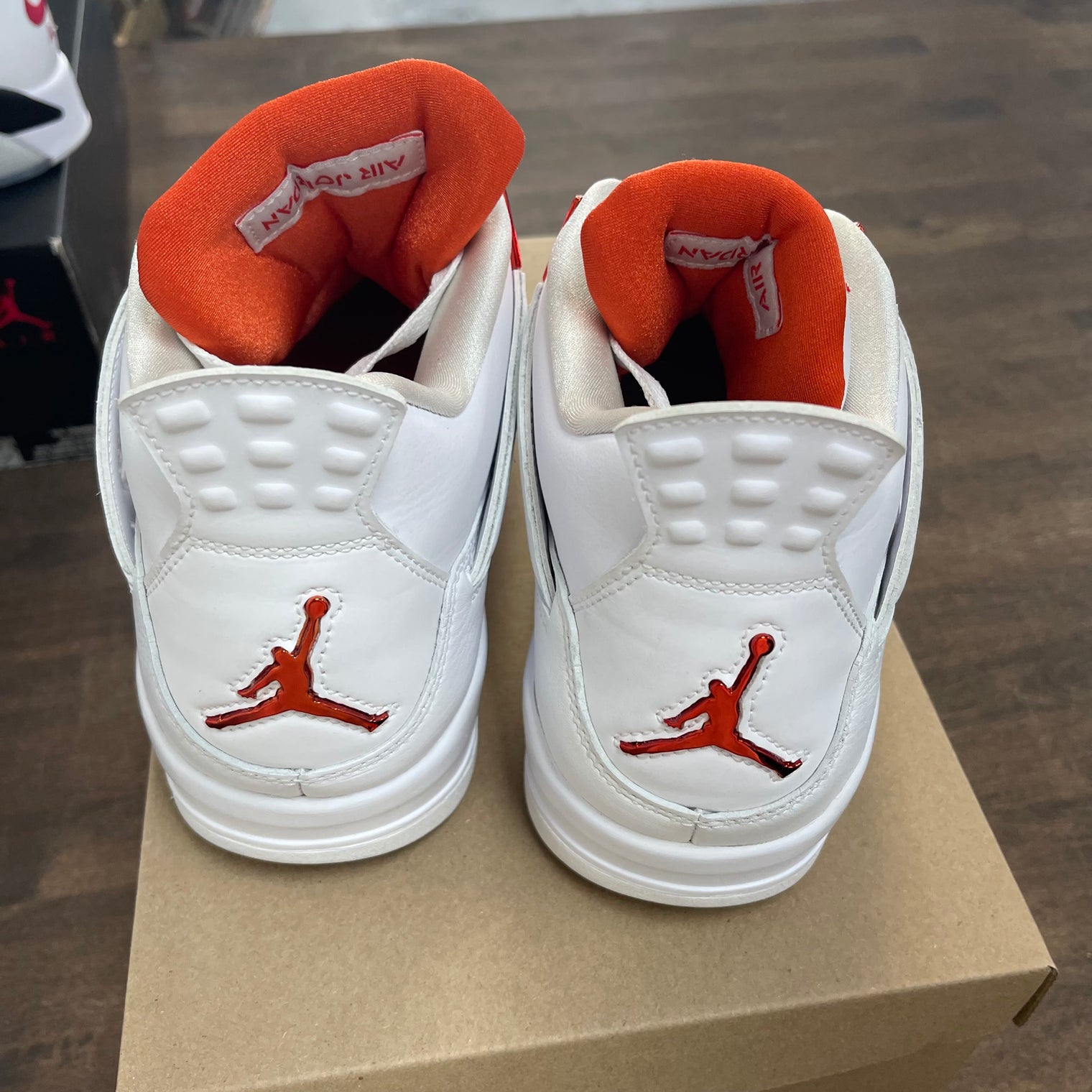 Metallic Orange Jordan 4 (USED, No Box)