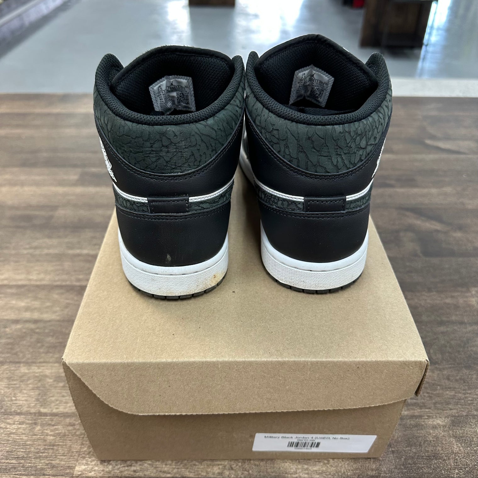 Panda Elephant Jordan 1 Mid (USED, No Box)
