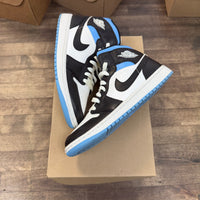 University Black Blue Jordan 1 Mid (W) (USED, No Box)