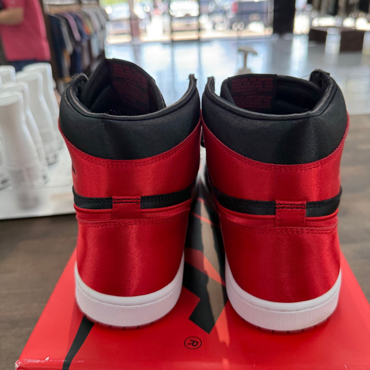 Satin Bred Jordan 1 High (W) (USED)