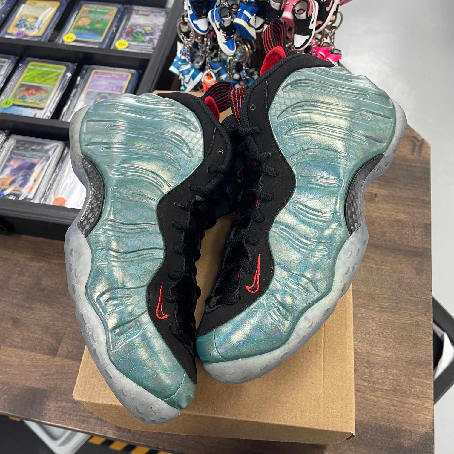 Gone Fishing Nike Foamposite (USED,No Box)