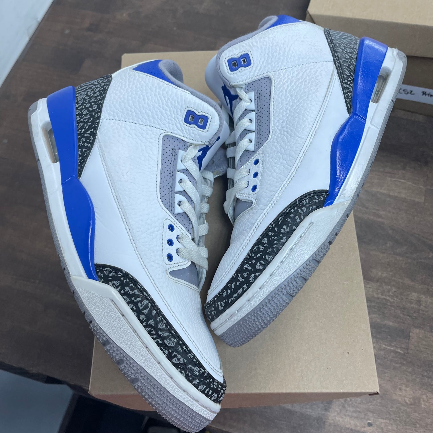 Racer Blue Jordan 3 Retro (USED, No Box)