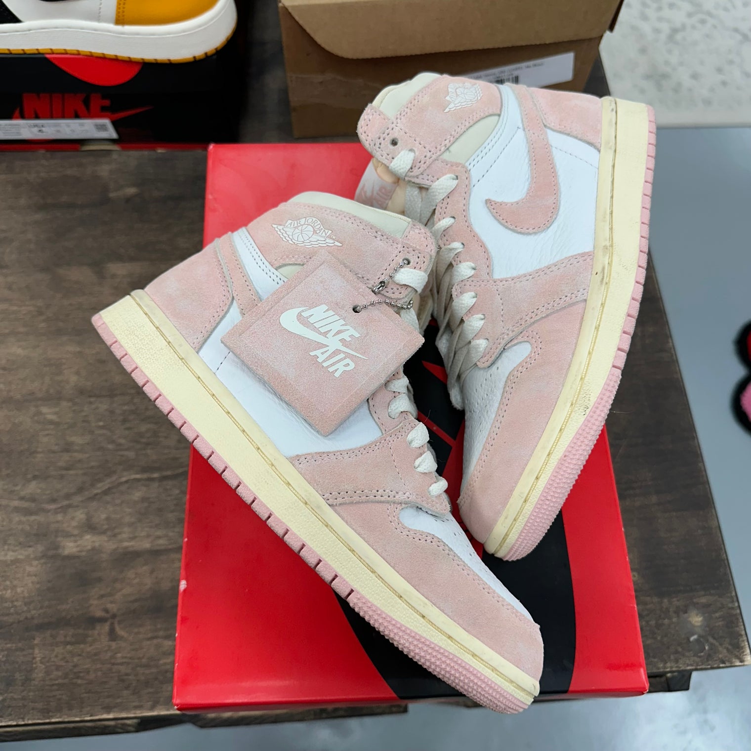 Washed Pink Jordan 1 High (W) (USED)
