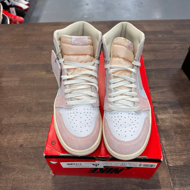Washed Pink Jordan 1 High (W) (USED, No Lid)