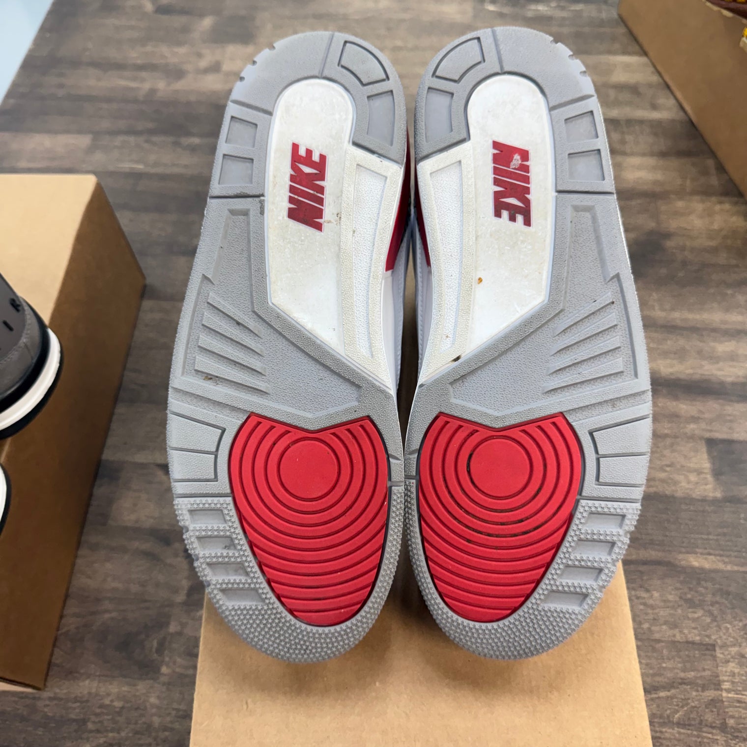 Fire Red Jordan 3 Retro (USED, No Box)