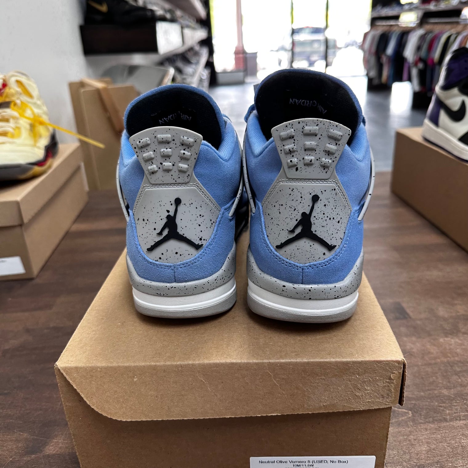 University Blue Jordan 4 Retro (USED, No Box)