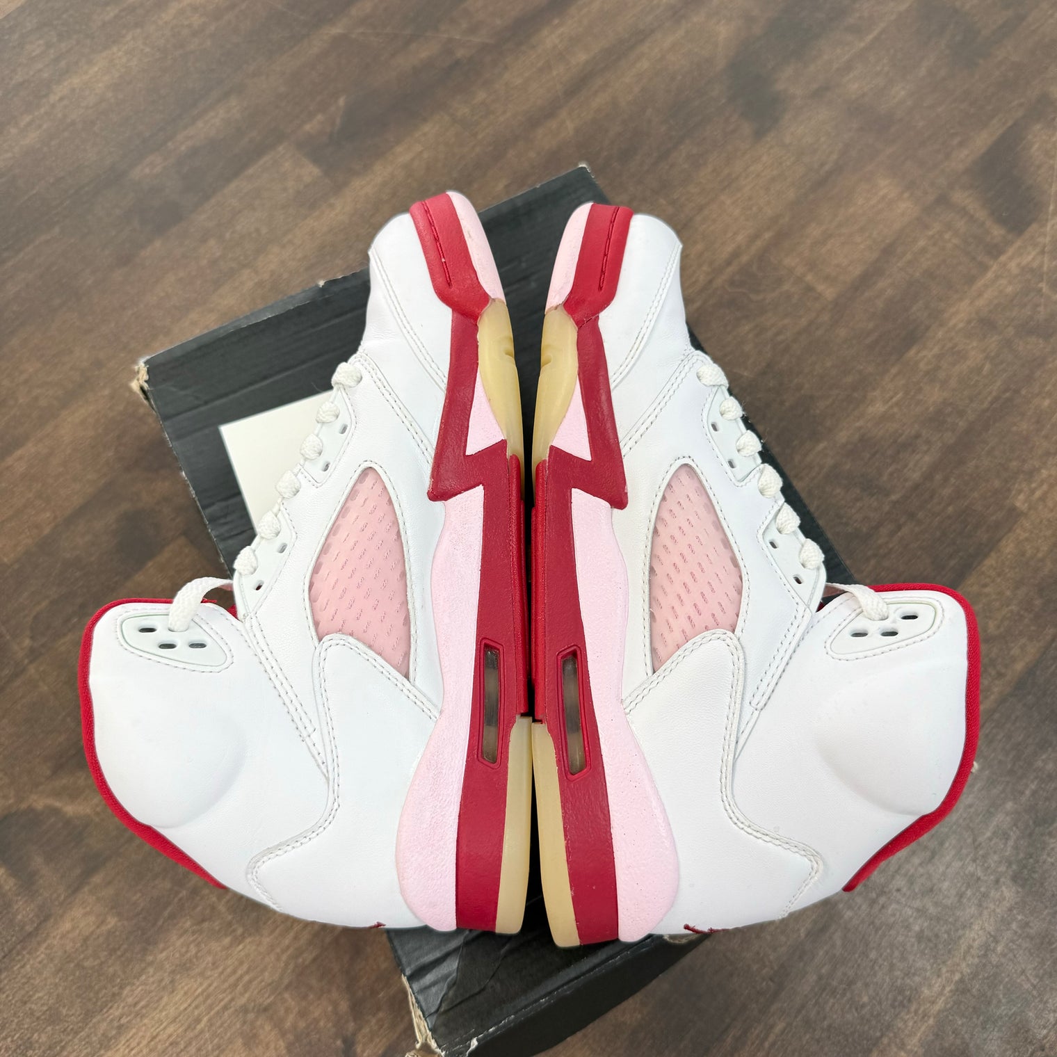 (GS) White Pink Red Jordan 5 (USED)