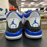 Racer Blue Jordan 3 Retro (GS) (USED, No Insoles)