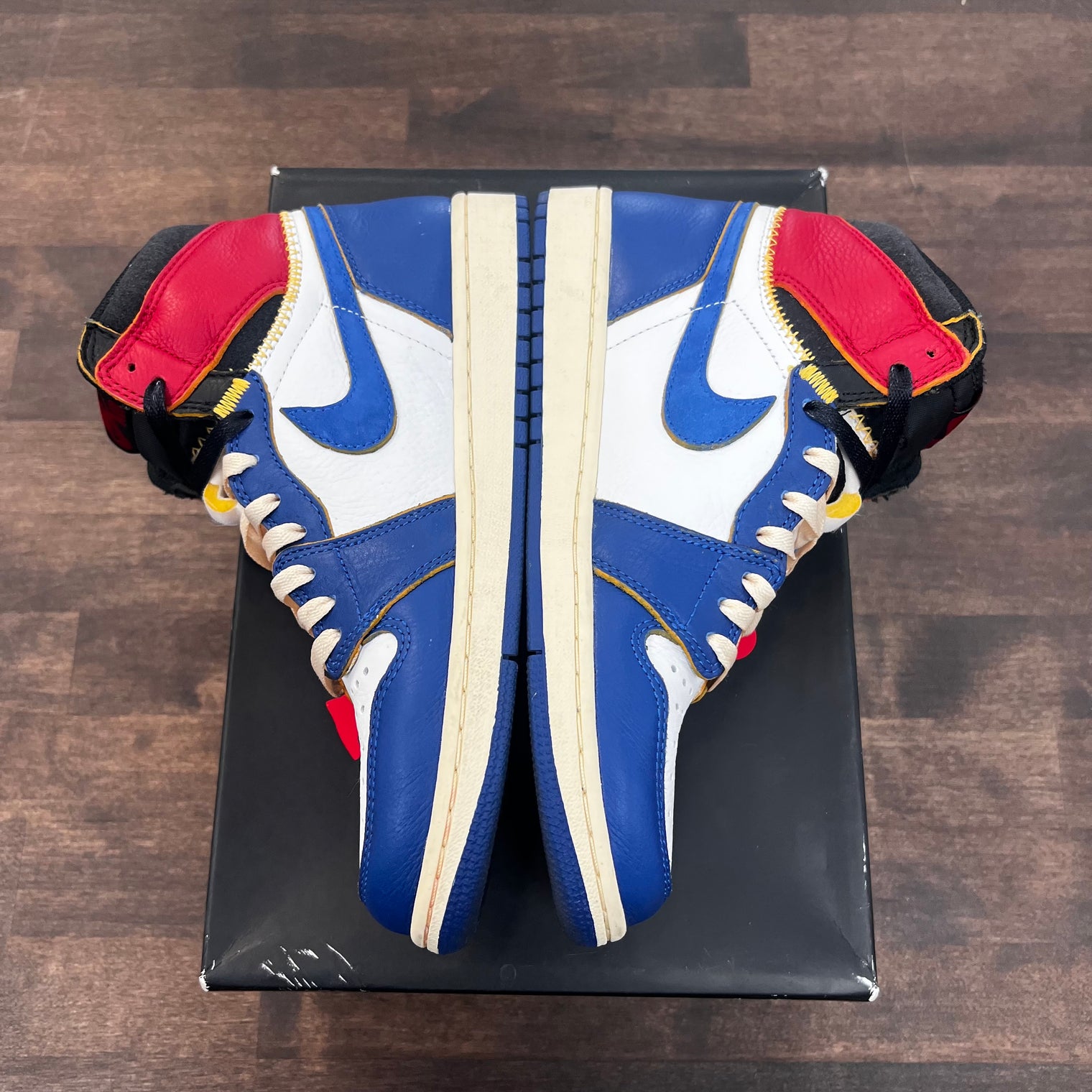 Union LA Storm Blue Jordan 1 Retro High (USED, Replacement box)
