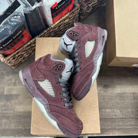 Jordan 5 Retro Burgundy (2023) (Grade school) (US 7Y) (USED, No Box)