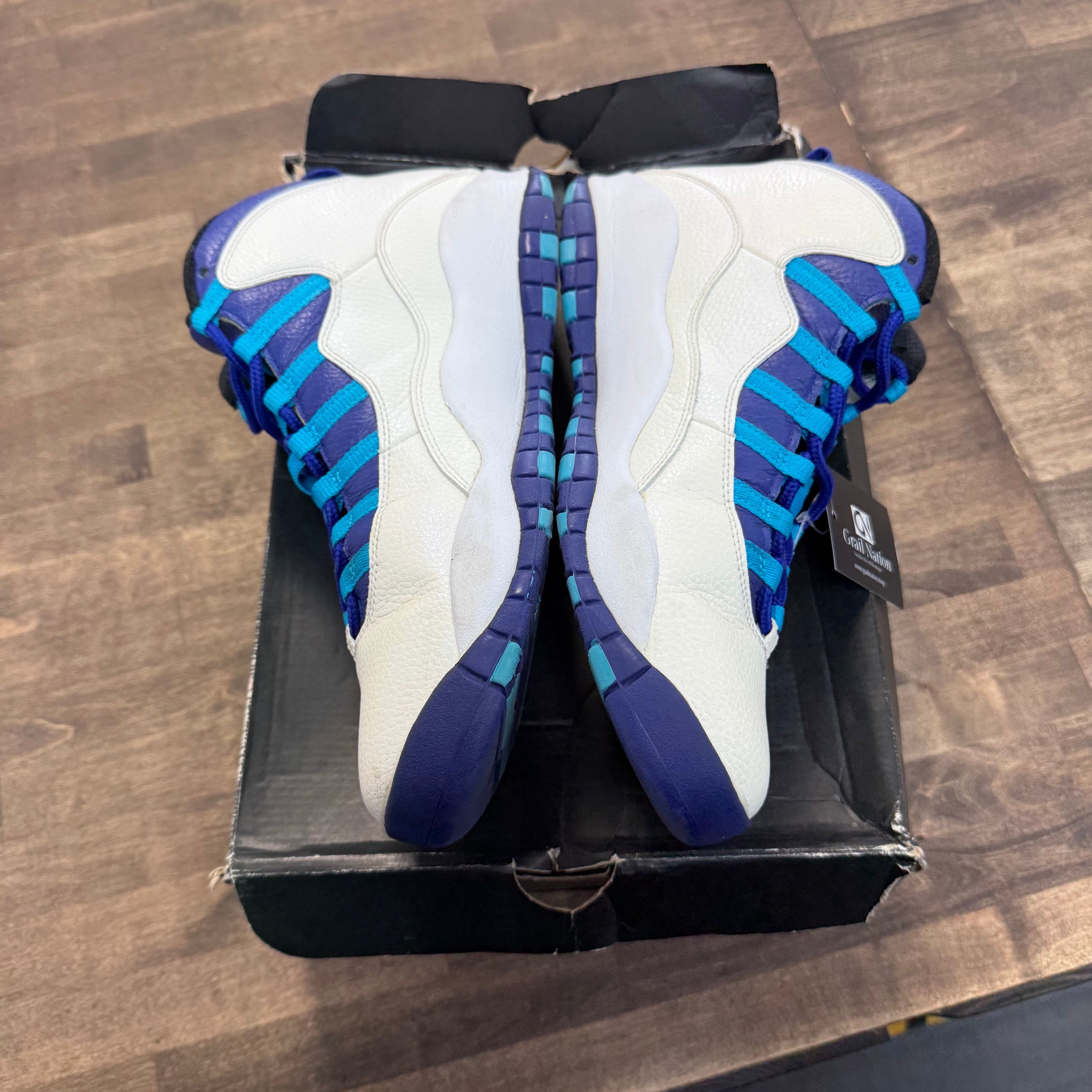 Jordan 10 Retro Charlotte (2016) (US 12) (USED, Replacement Box) Size 12 (Pre-Owned) - Image 3