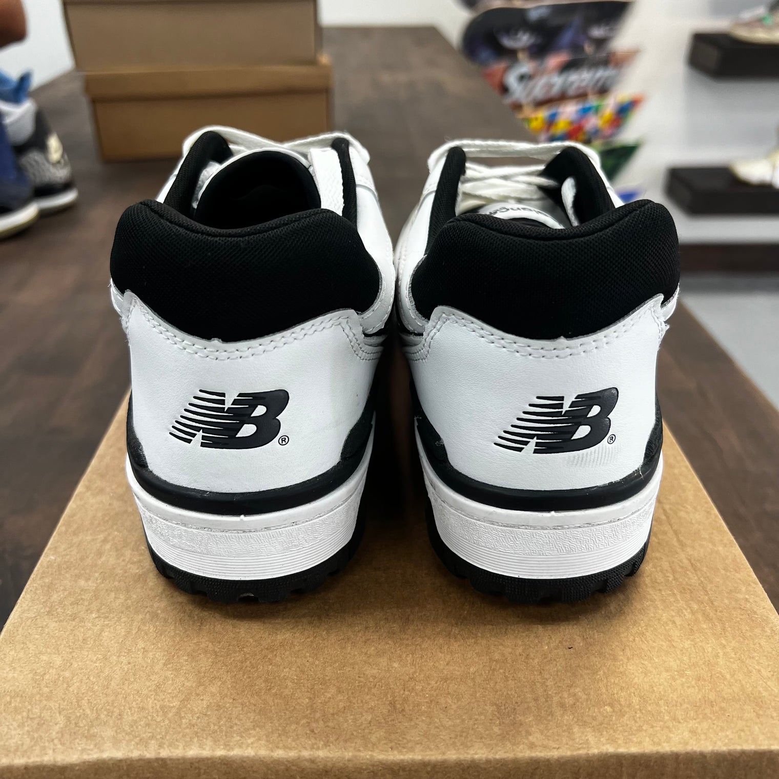Black White New Balance 550 (USED,NO BOX)