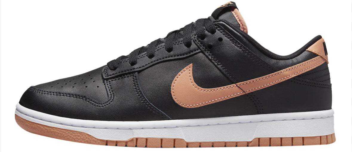 Nike Dunk Low Black Amber Brown