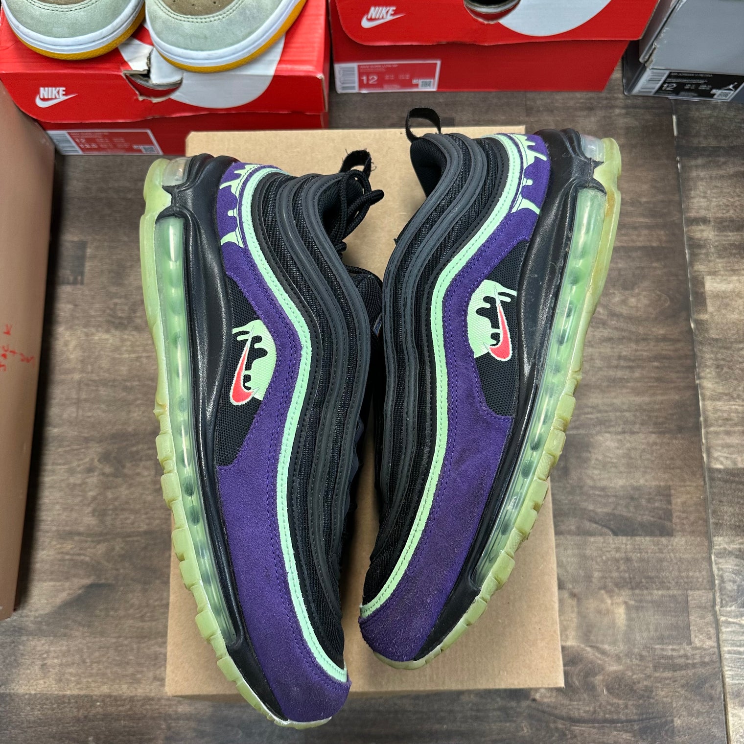 Halloween Slime Nike Air Max 97 (USED, No Box)
